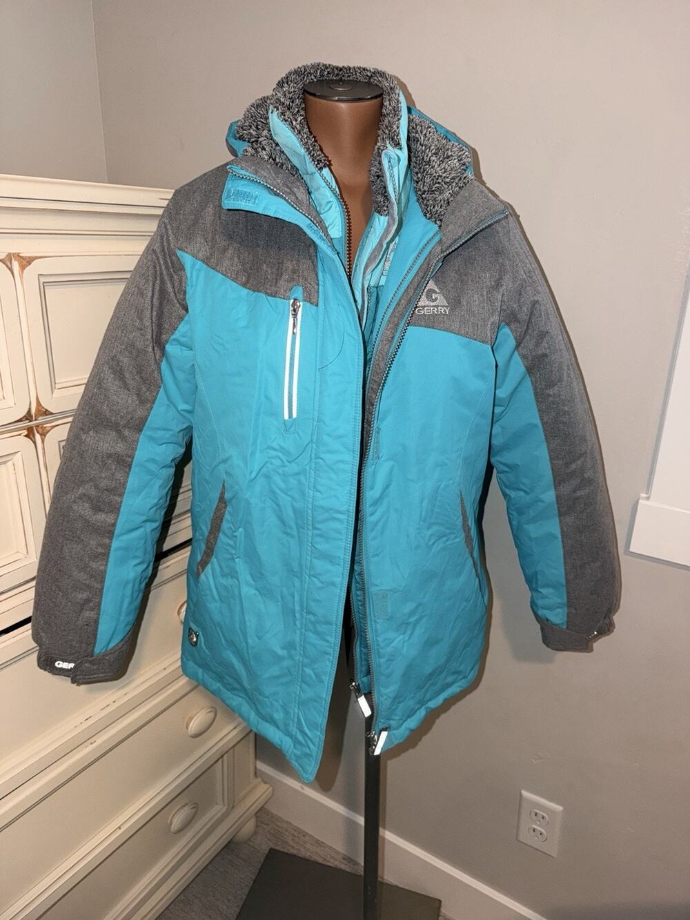 Gerry 3 In 1 Coat Ski Winter Puffer Size 14/16